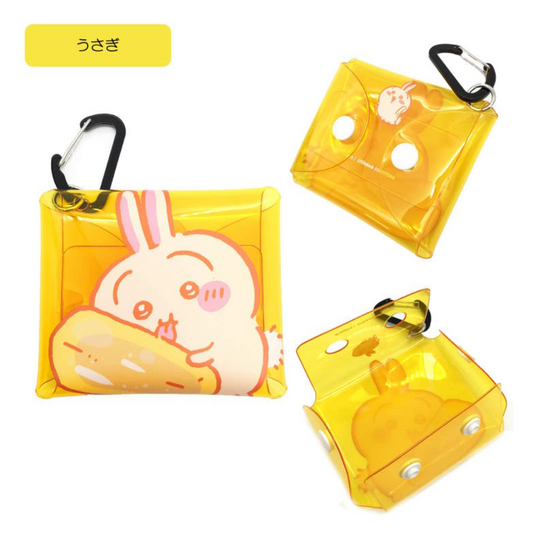 Chiikawa Coin case Usagi Bunny Yellow Coin case with clip