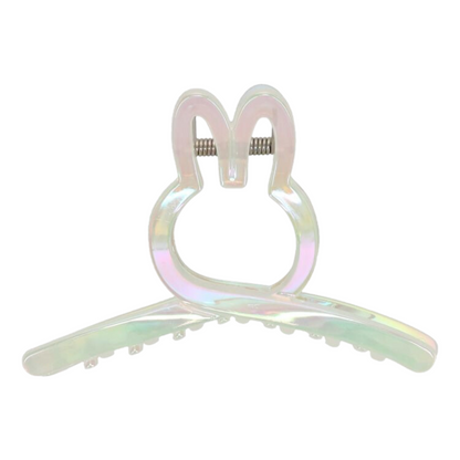 Miffy Hair Claw Clip Large - Pearl White Aurora